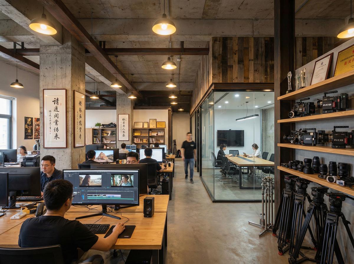 青柠视频影视传媒公司办公室